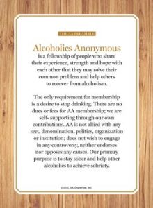 Preamble Alcoholics Anonymous Aotearoa/New Zealand Preamble Alcoholics Anonymous Aotearoa/New Zealand