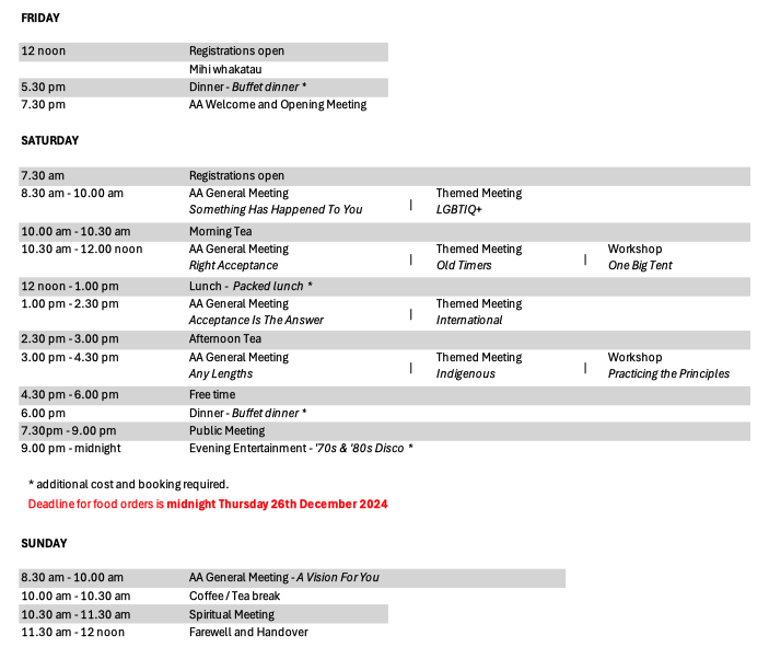 Annual convention programme