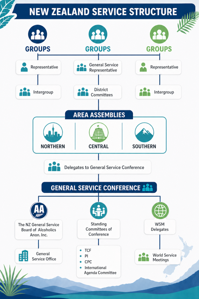 A.A. NZ Service Structure