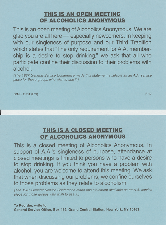 Primary Purpose Card