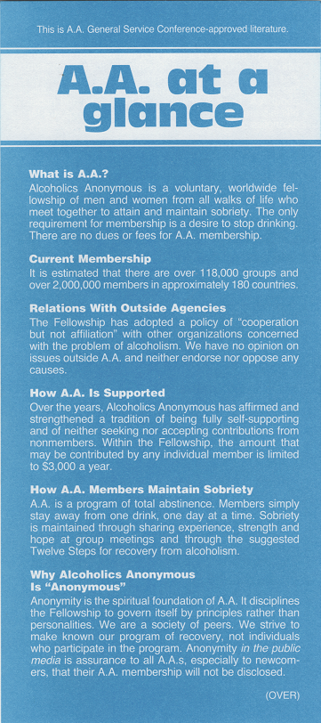 AA At A Glance
