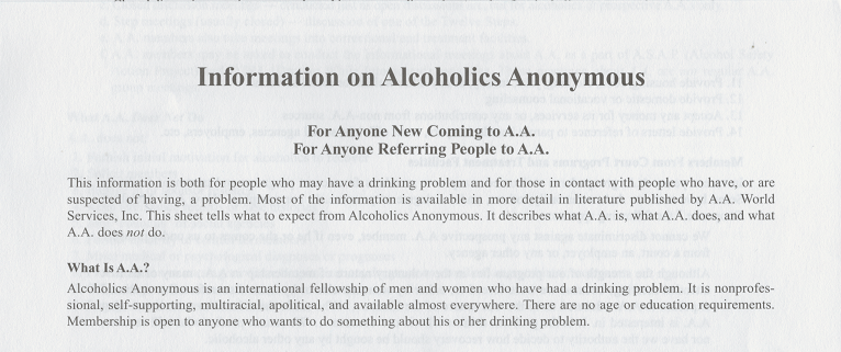 Information on AA