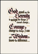 Serenity Prayer - Parchment