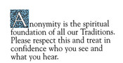 Anonymity Display Card