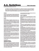Guidelines - Public Information