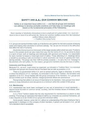 Safety in Meetings