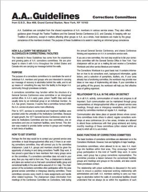 Guidelines - Corrections Committees