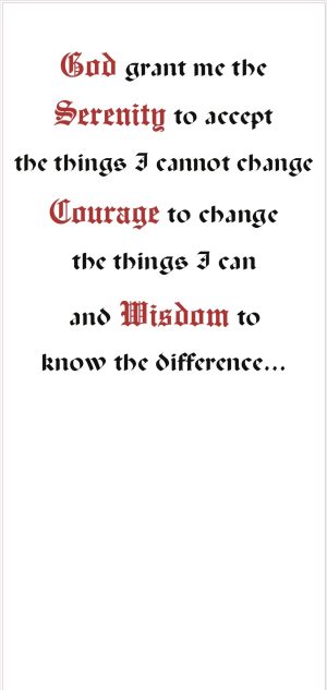 Pull-Up Banner: Serenity Prayer