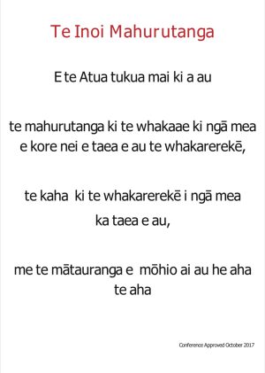 "Māori Serenity Prayer" Banner