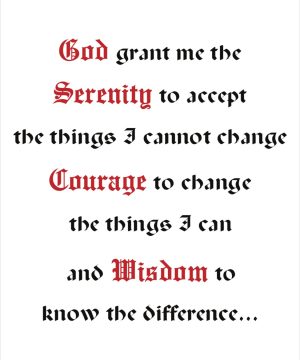 "Serenity Prayer" Banner